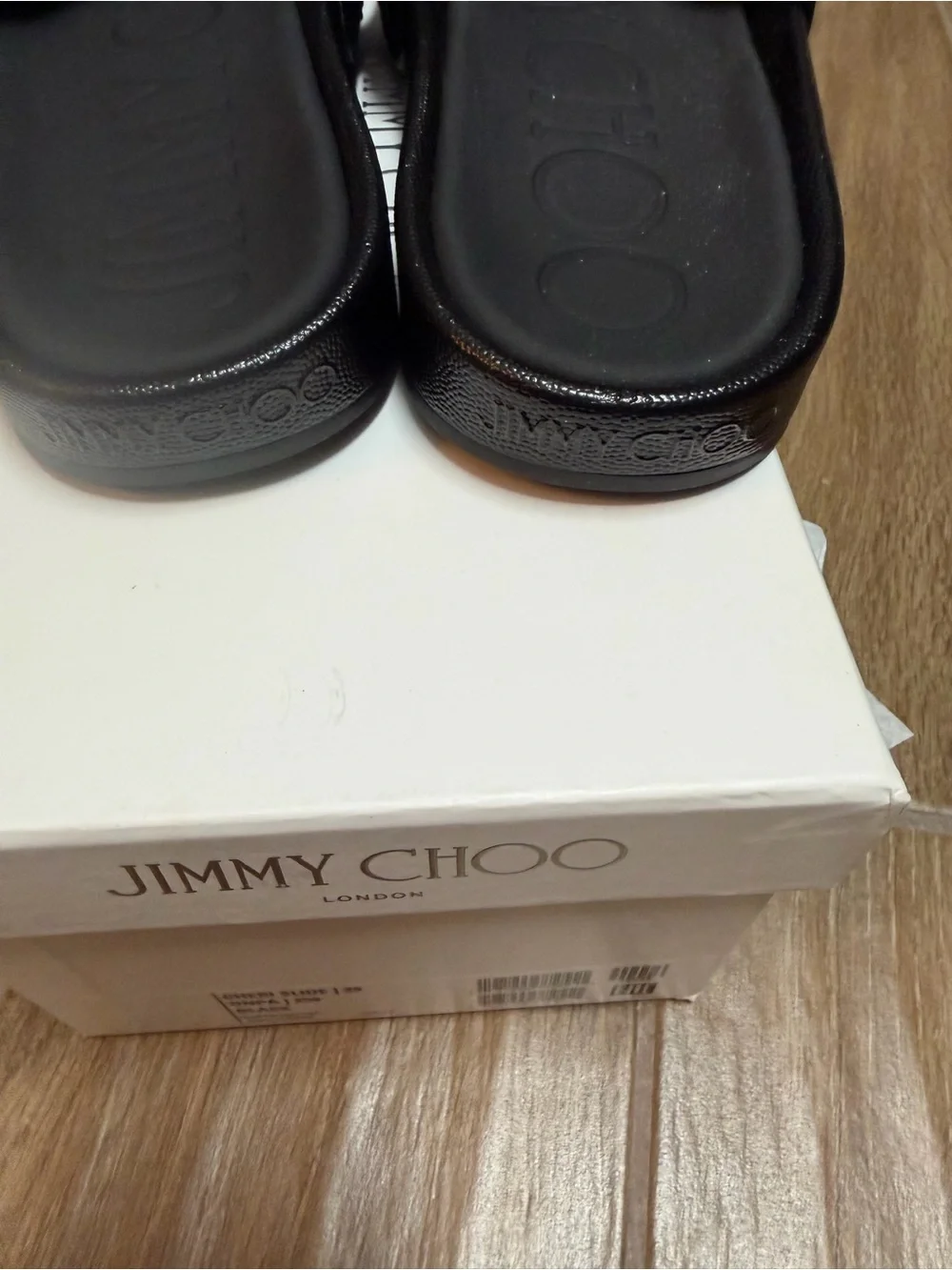 Jimmy Choo Black Cheri Slide NWT 39